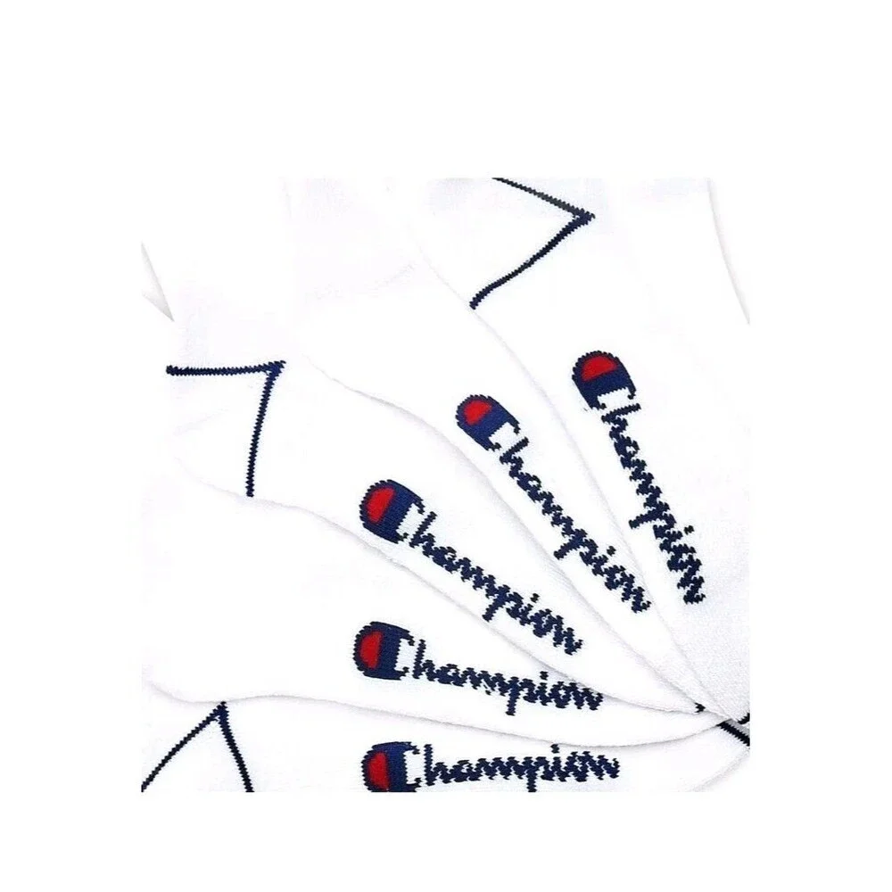 Champion Mens Crew  Socks 5 Prs -Athleticwear SZ 6-12  Cushioned Performance